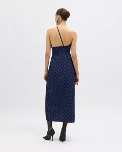 Charlotte Polka Dot Dress in Midnight Multi