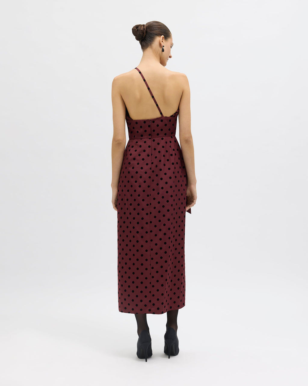 Charlotte Polka Dot Dress in Pinot Multi