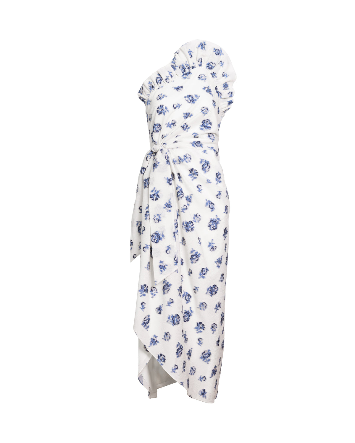 Charlotte Floral Dress in Ivory/Nordic Dusk Multi