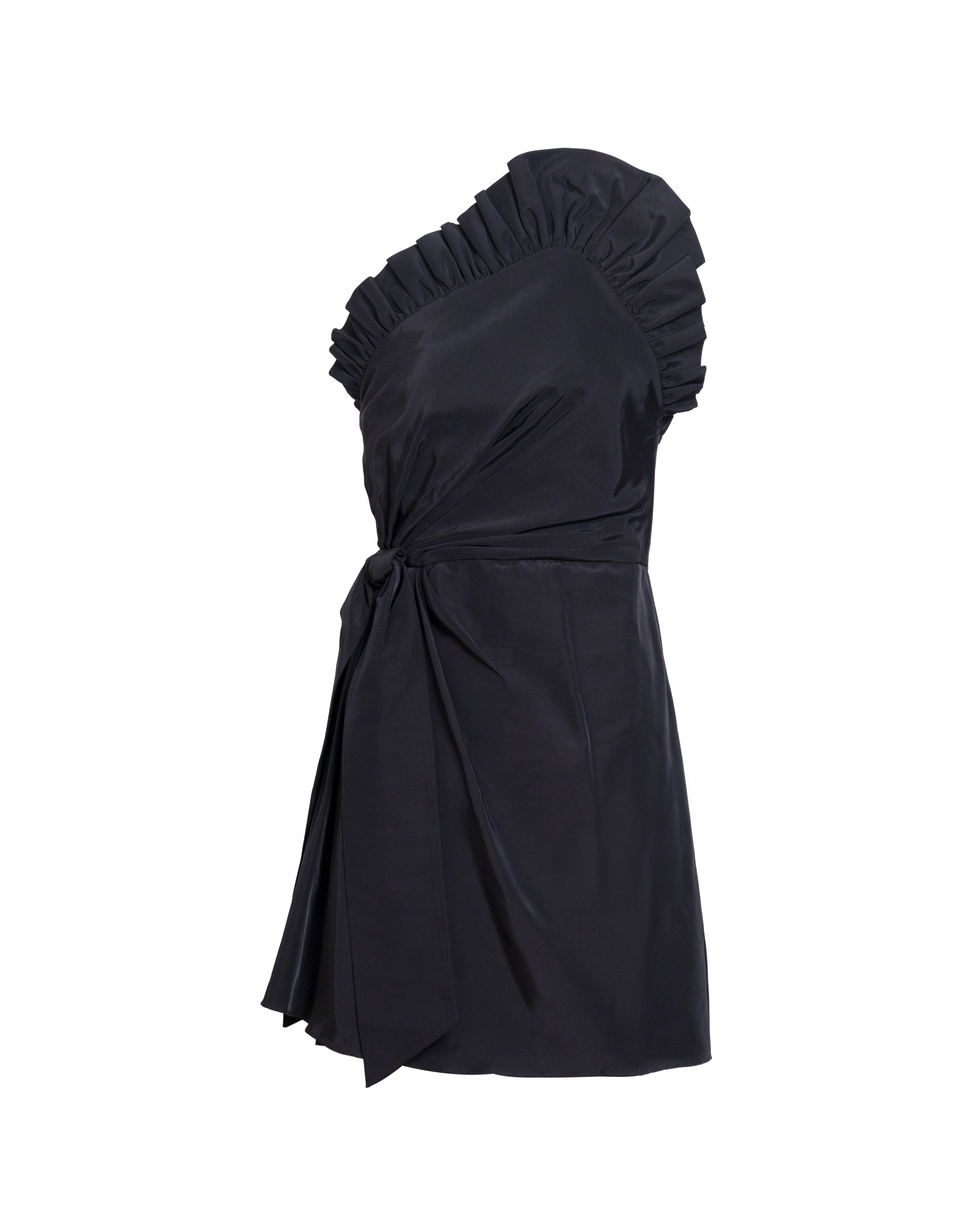 Mini Charlotte Dress in Noir