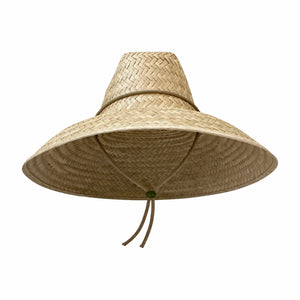 Begonia Sun Hat in Khaki Hat Lanyard with Jade Gemstone Toggle