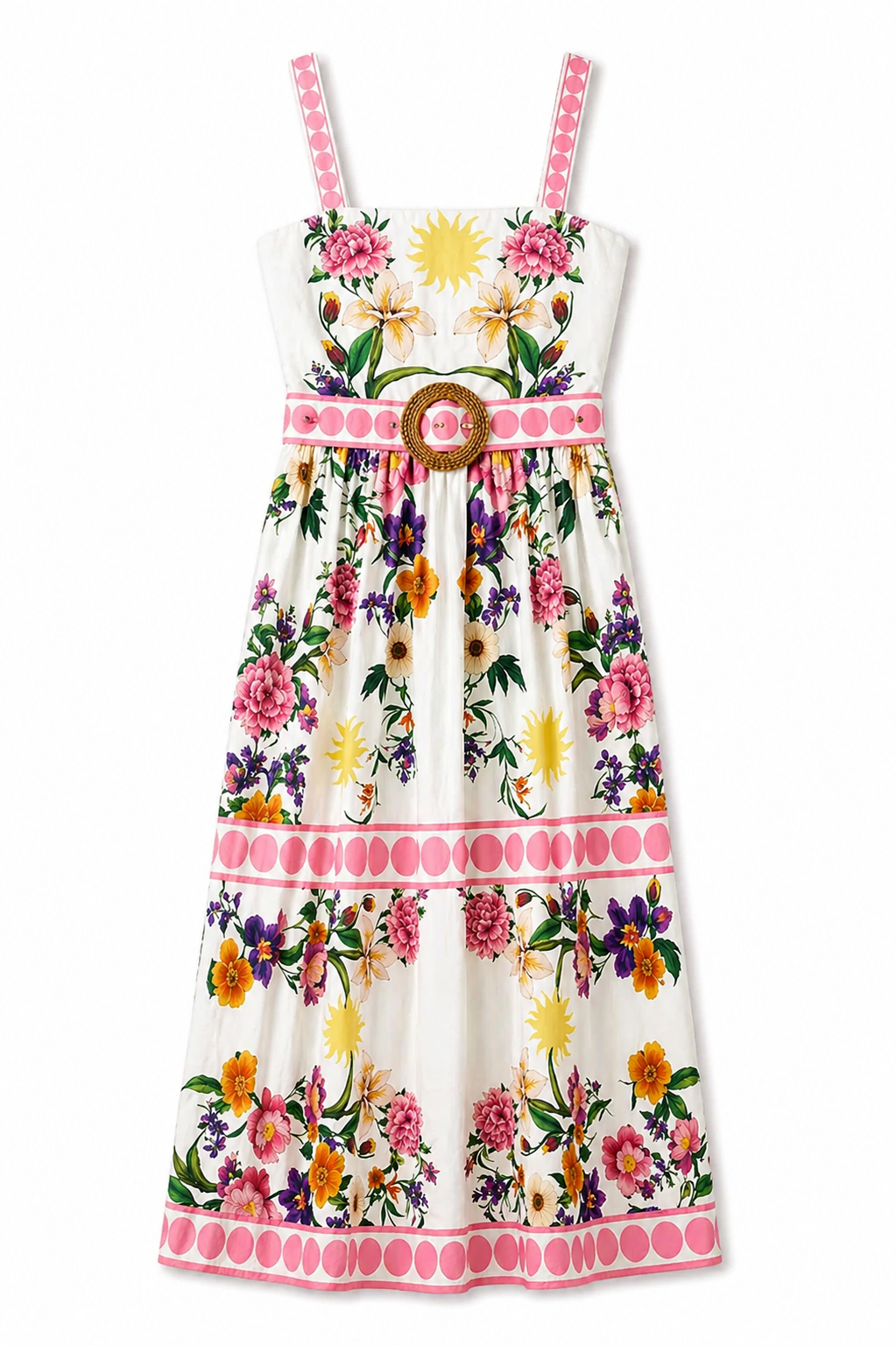 Ninet Cotton Dress in Botanica