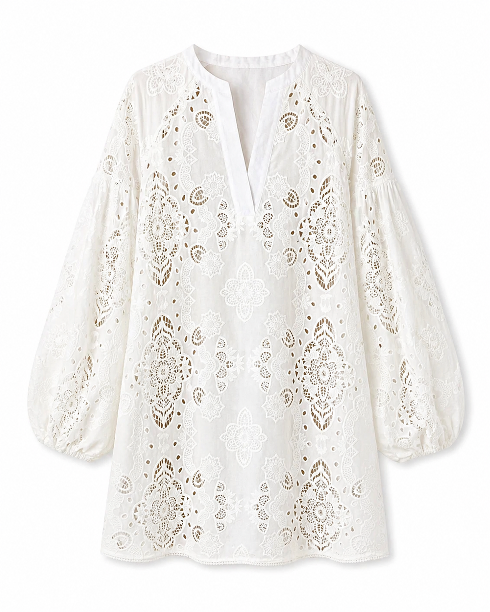 Harlow Lace Dress in White