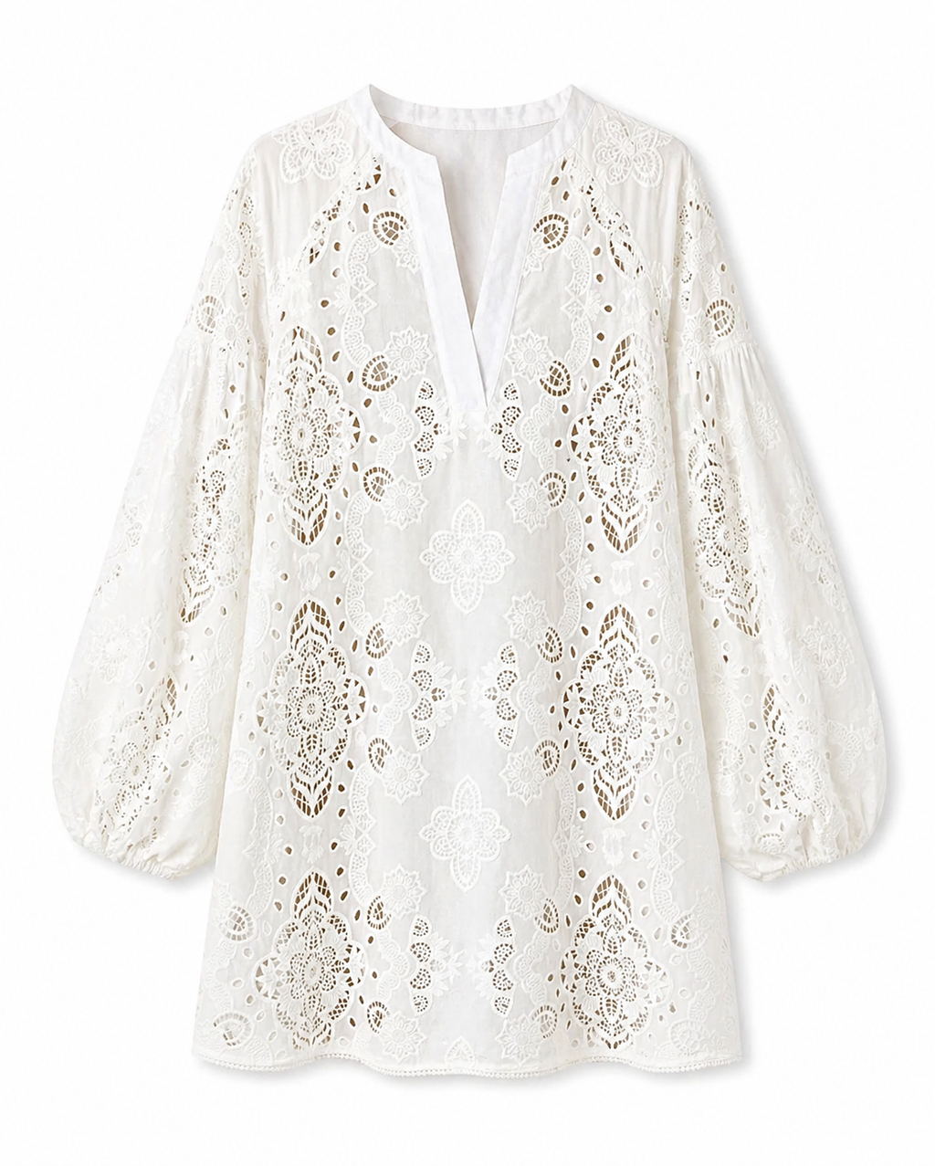 Harlow Lace Dress in White