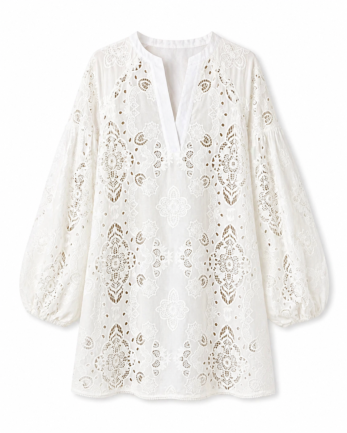Harlow Lace Dress in White