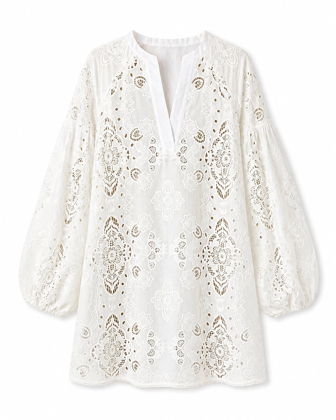 Harlow Lace Dress in White