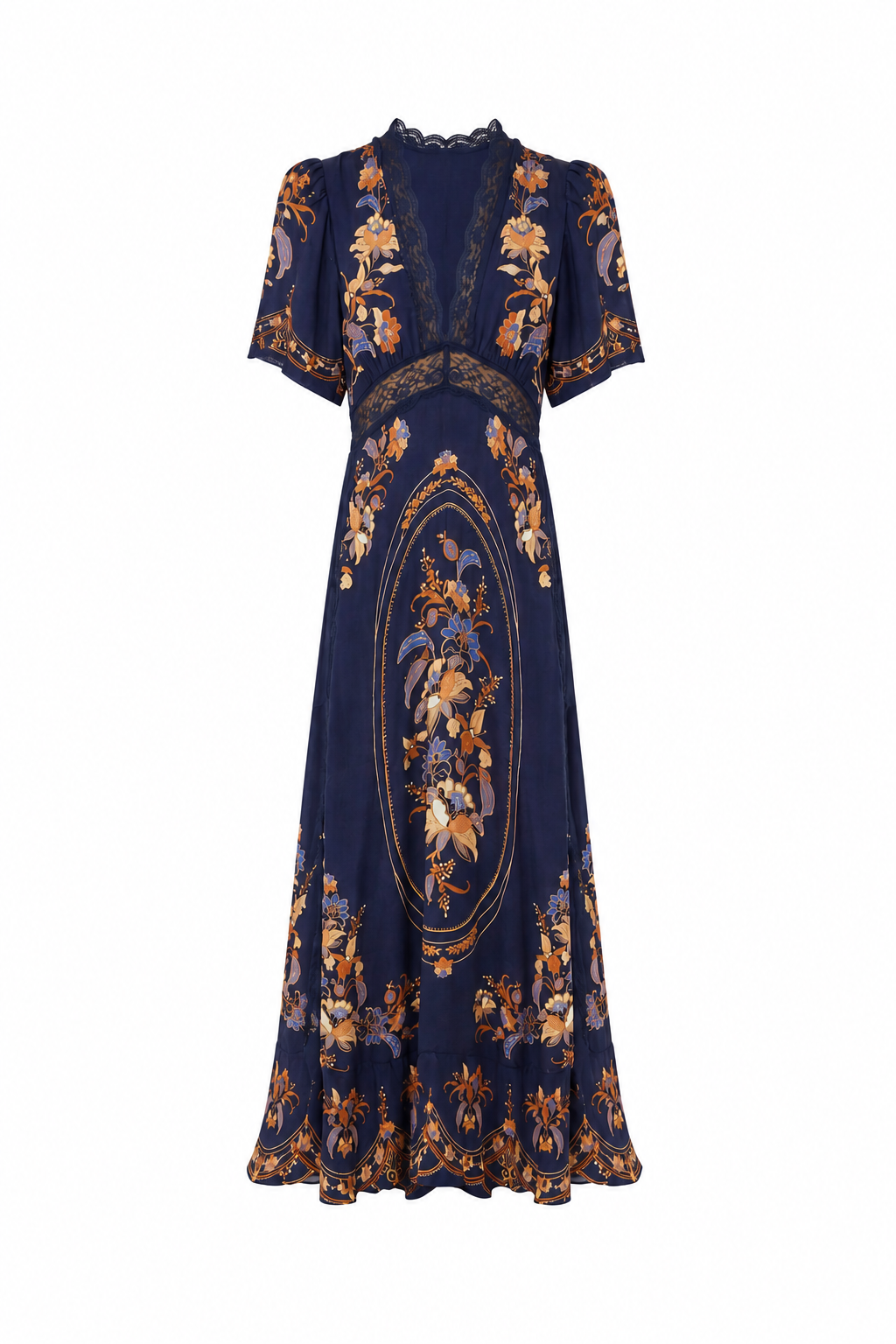 Lara Navy Blue Maxi Dress