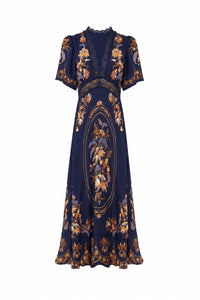 Lara Navy Blue Maxi Dress