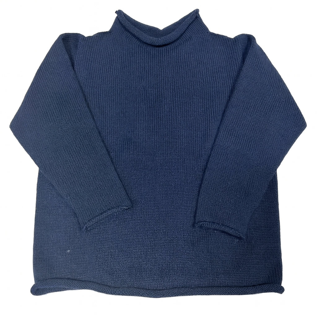 Jersey Rollneck Sweater in Navy