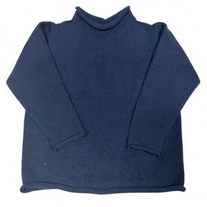 Jersey Rollneck Sweater in Navy
