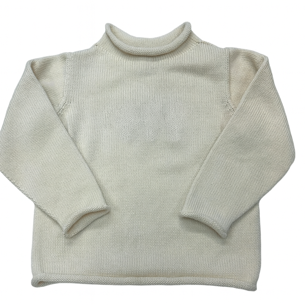 Jersey Rollneck Sweater in Natural