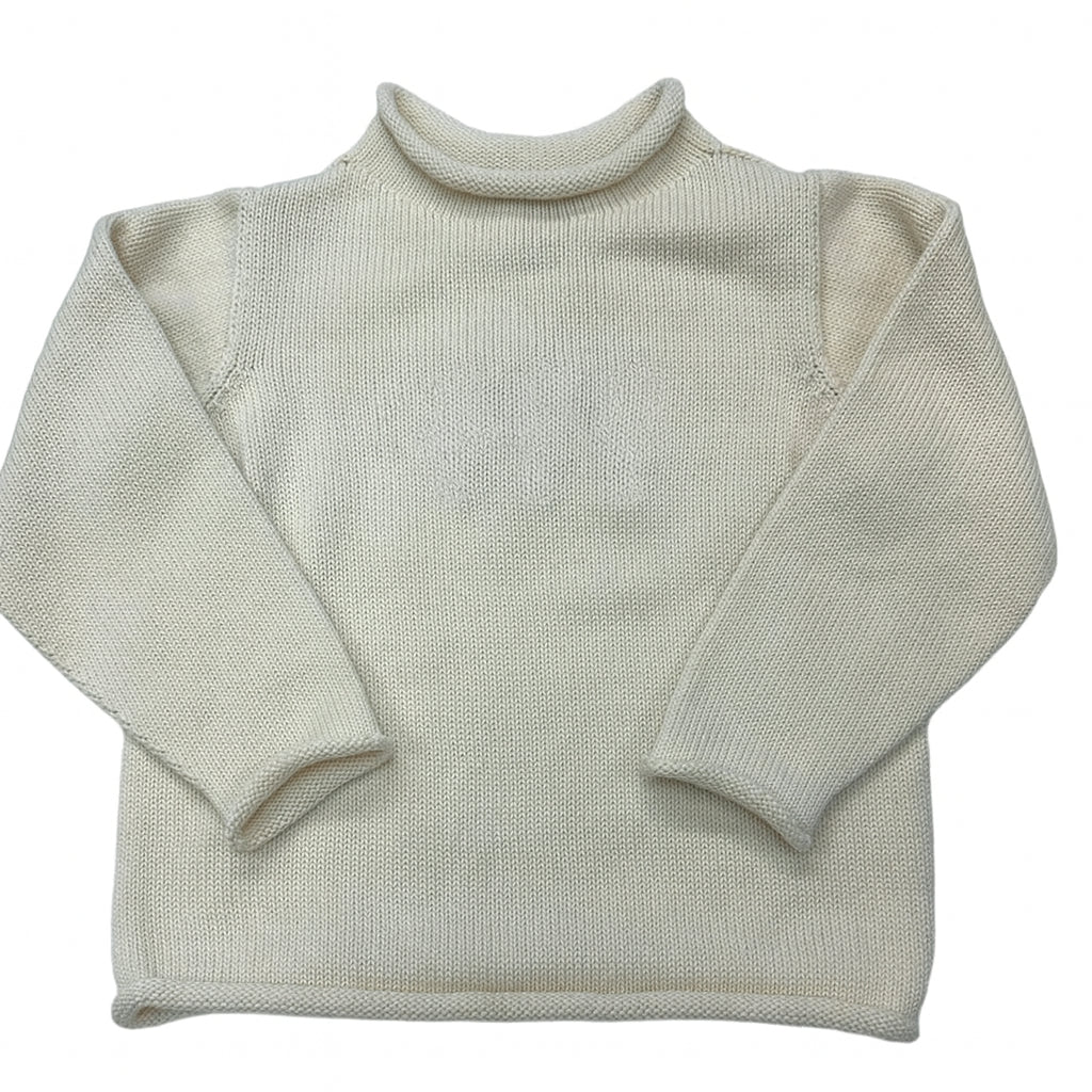 Jersey Rollneck Sweater in Natural