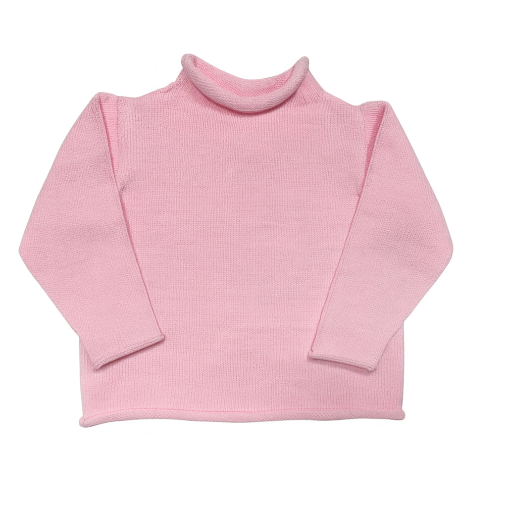 Jersey Rollneck Sweater in Pink
