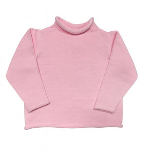 Jersey Rollneck Sweater in Pink