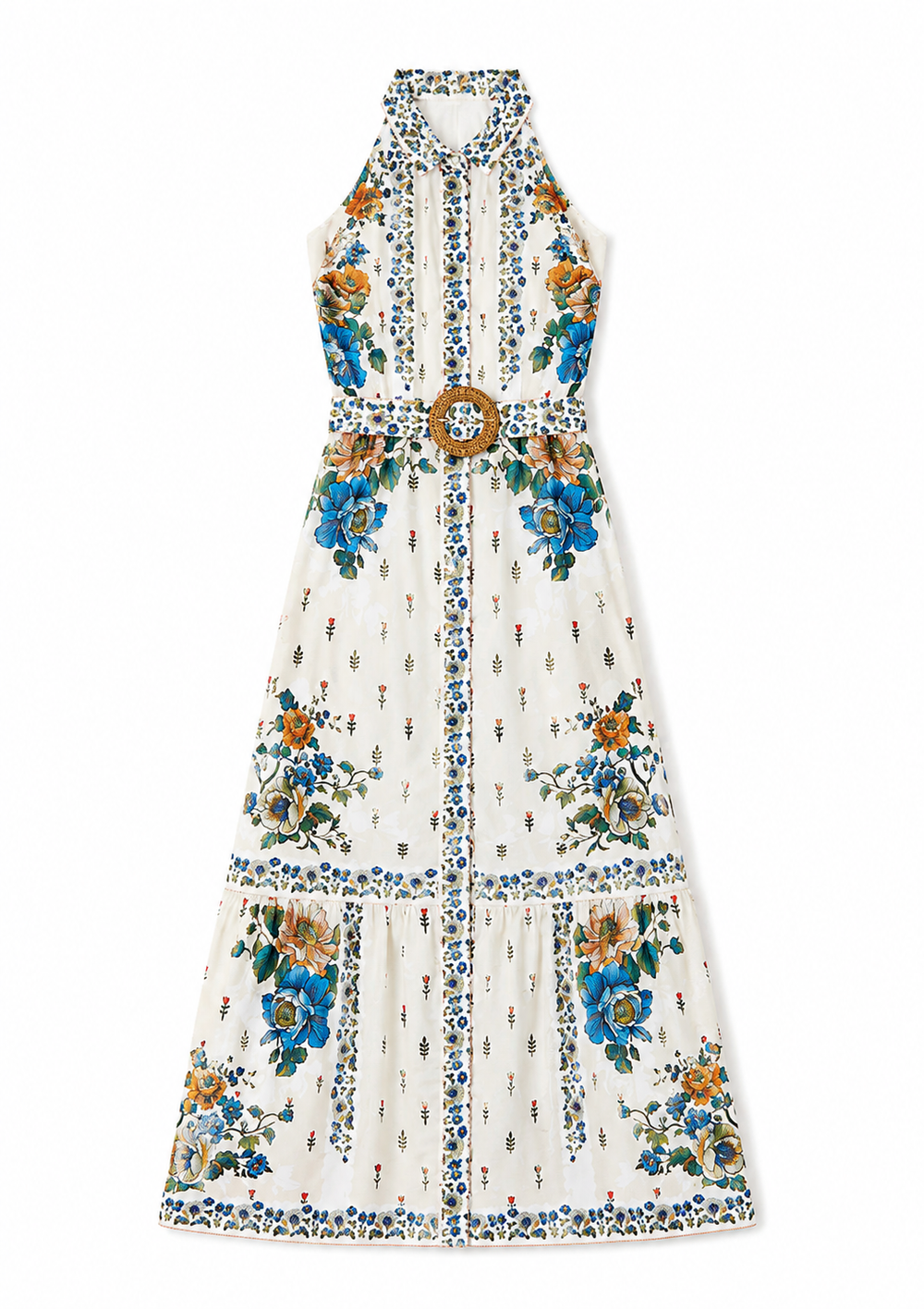Biba Cotton Maxi Dress in Magical Blossom Cream