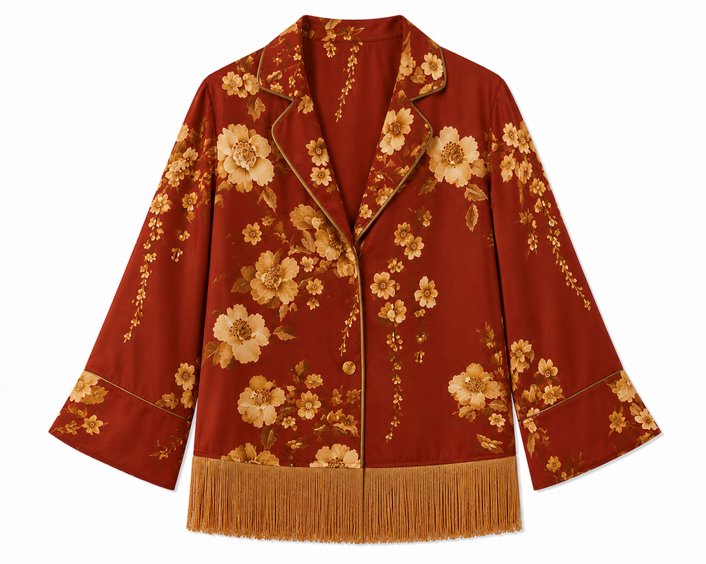 Calliope Twill Jacket in Cherry Blossom Brown