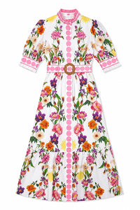 Marni Cotton Dress in Botanica