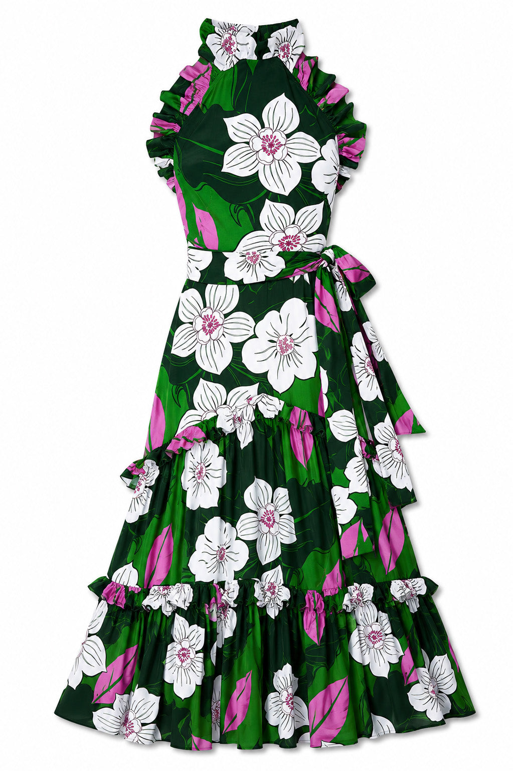 Tatiana Crepe Dress in Obscura