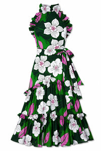 Tatiana Crepe Dress in Obscura