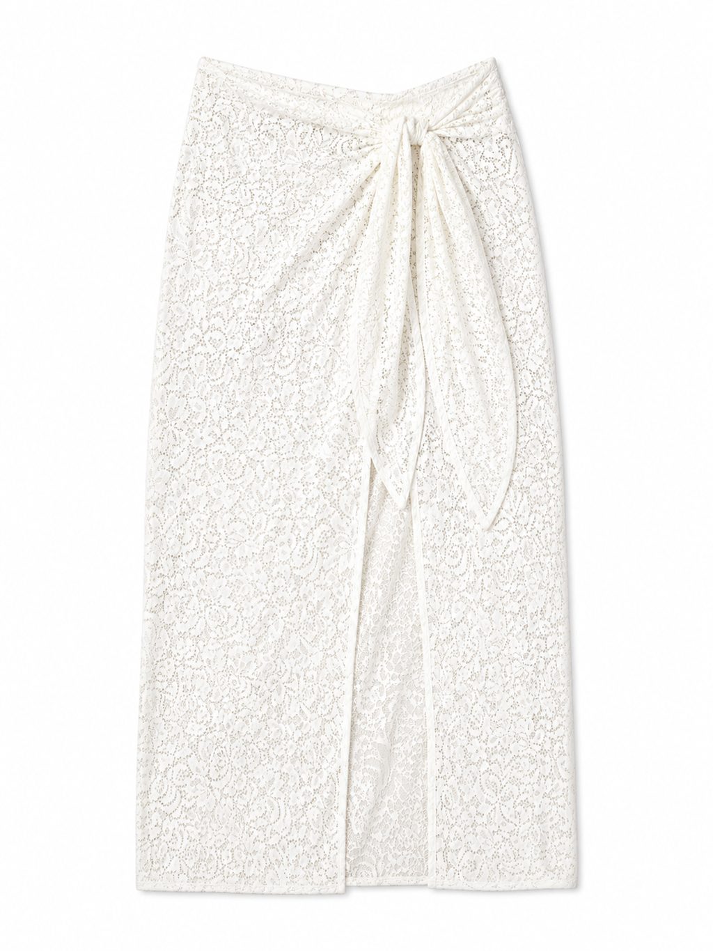 AquaLace Quick-Dry Floral Pareo in Blanc Floral Lace