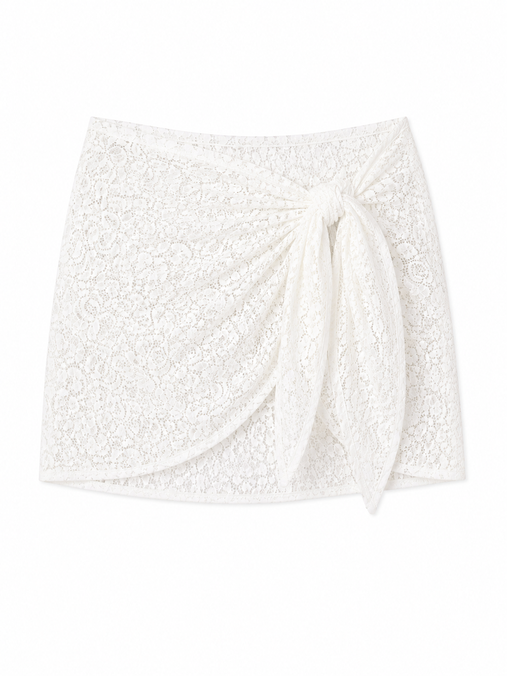 AquaLace Quick-Drying Sarong in Blanc Floral Lace