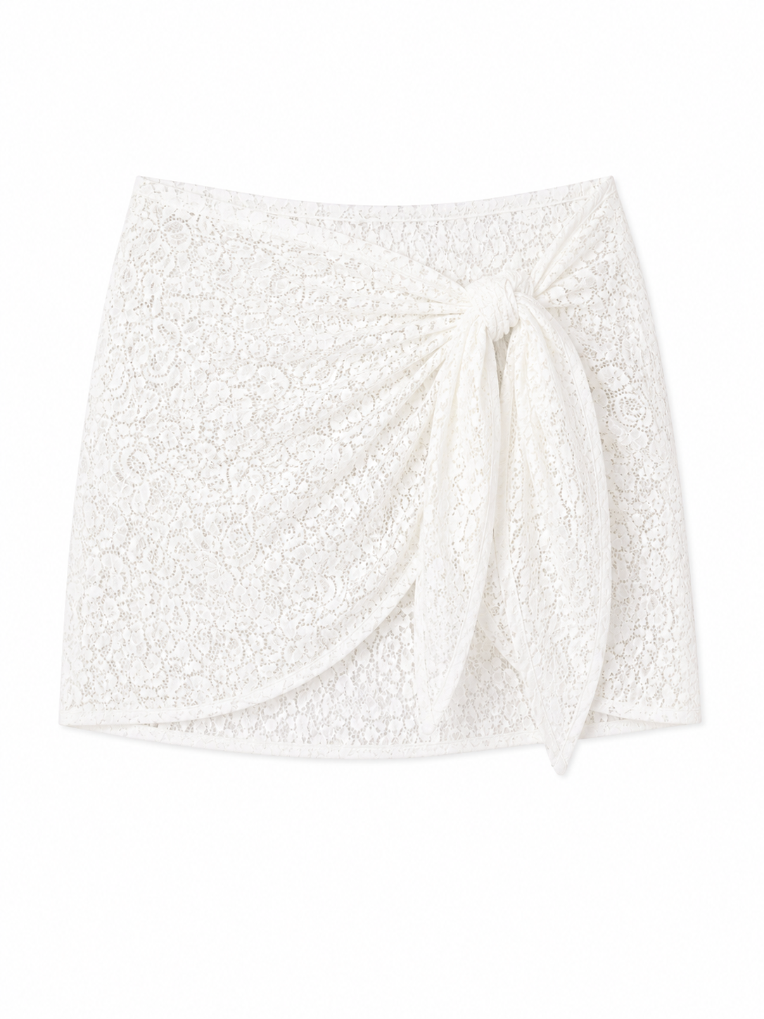 AquaLace Quick-Drying Sarong in Blanc Floral Lace