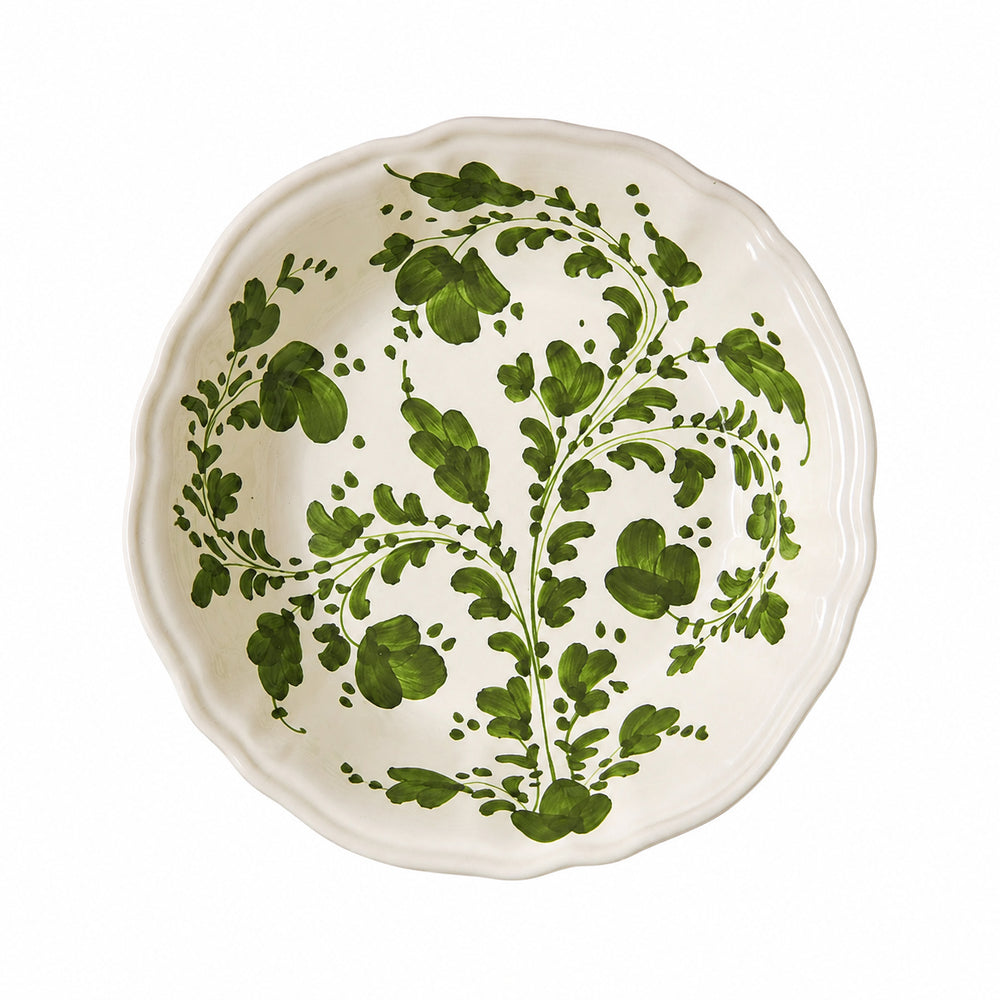 Flora Extra Large Serving Bowl in Ivy