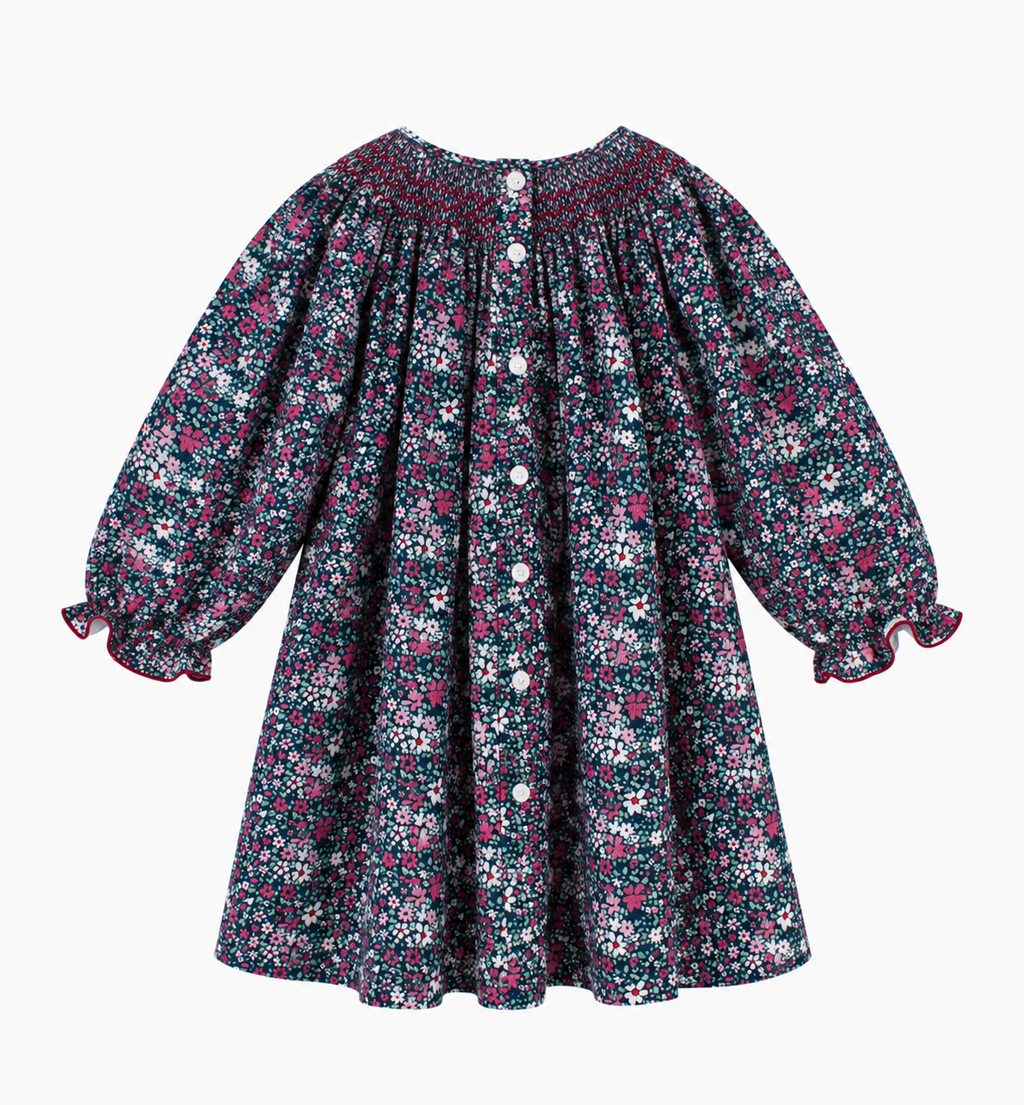Ines Dress in Navy Floral