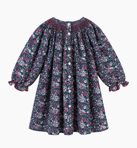 Ines Dress in Navy Floral
