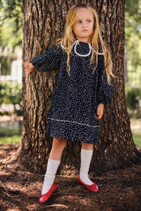 Clementine Dress in Polka Dots