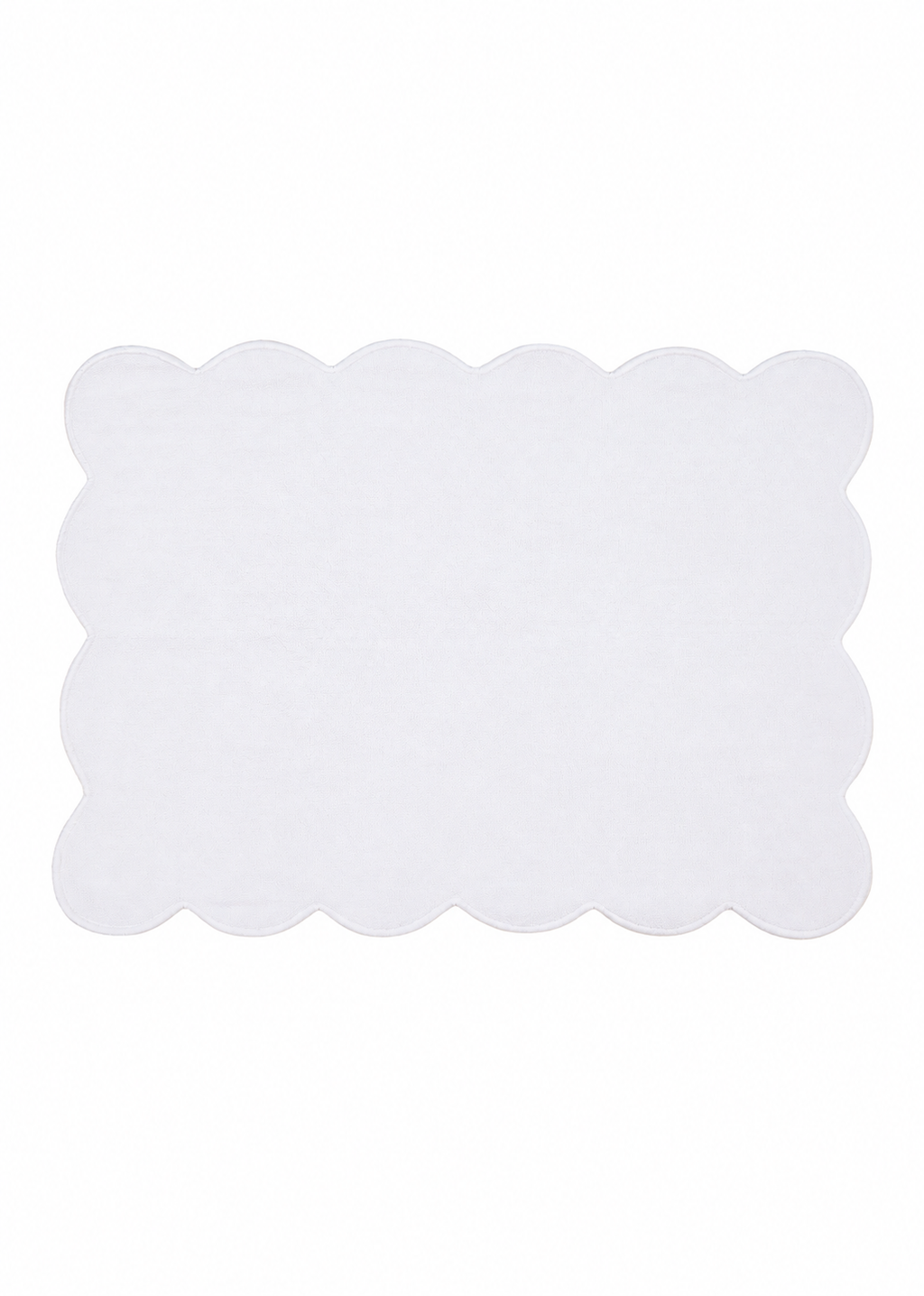 Signature Scalloped Bath Mat