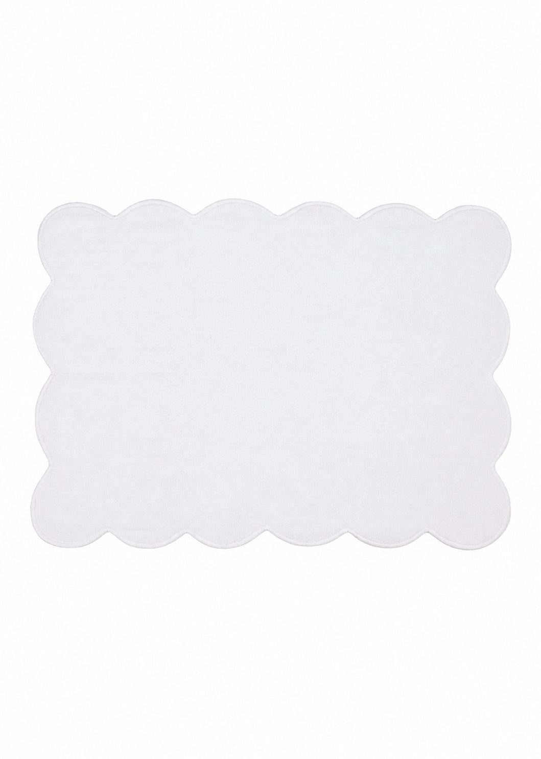 Signature Scalloped Bath Mat