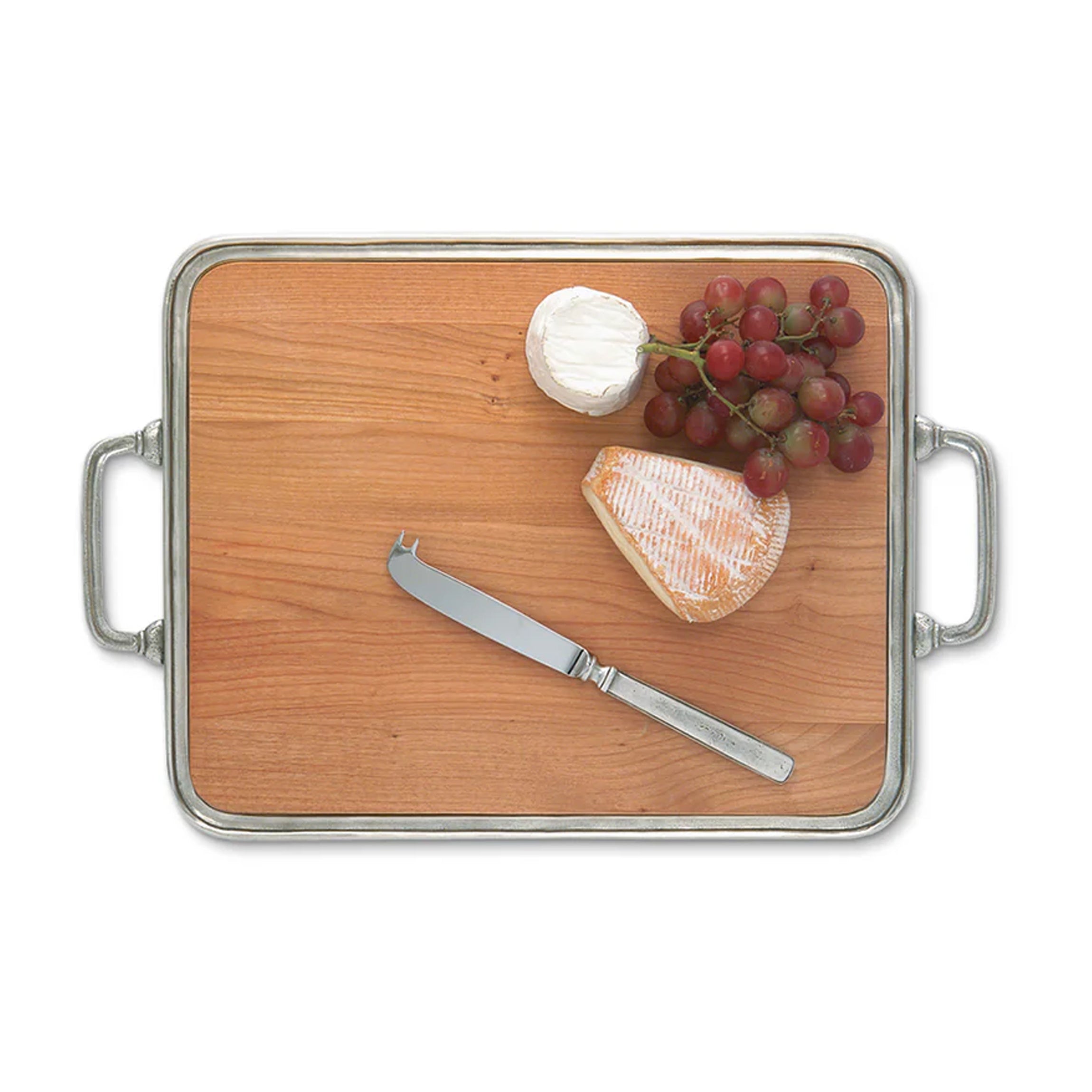 Cheese Tray with Handles, Cherry Wood,  Medium
