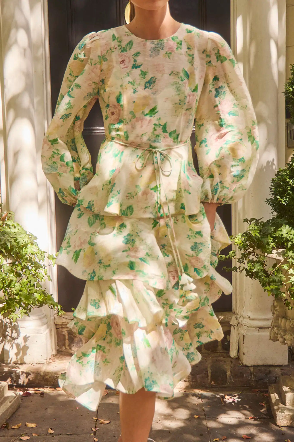 Chelsea Dress | Multi-Tiered Floral Dress | Hunter Bell | Over The