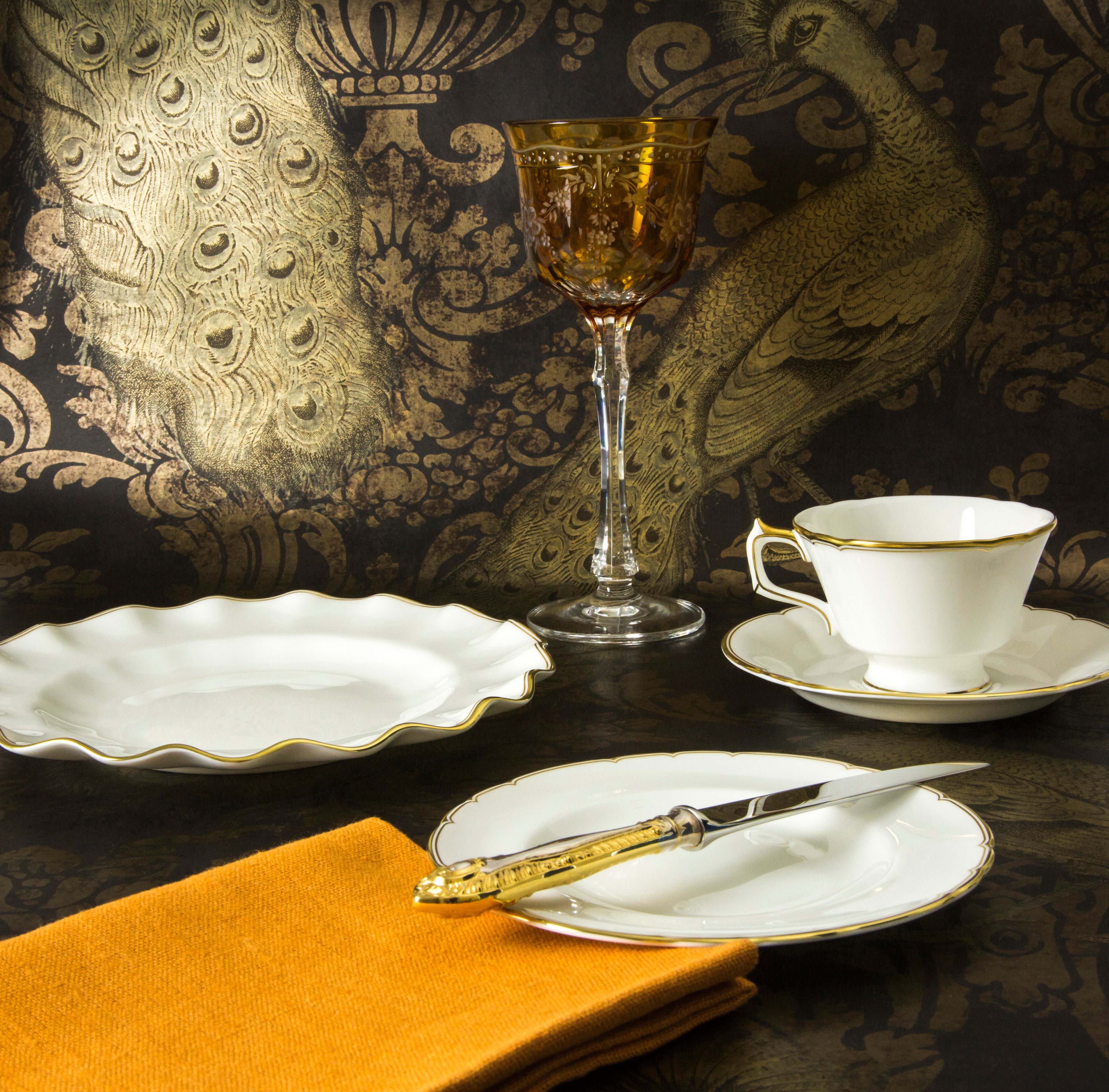 Chelsea Duet Fluted Dessert Plate