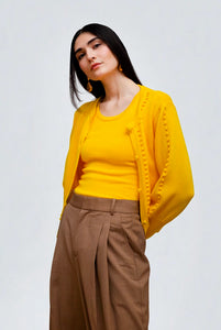 Chelsea Cardigan Vivid Yellow