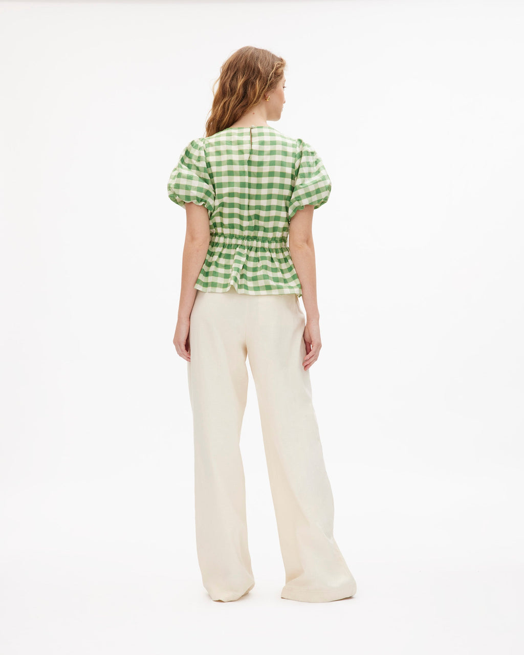 Chelsey Top in Meadow Green Multi