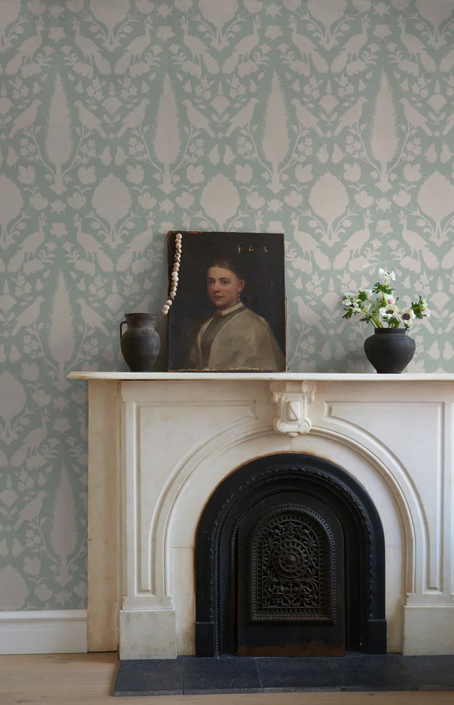 Chenonceau Wallpaper in Sage