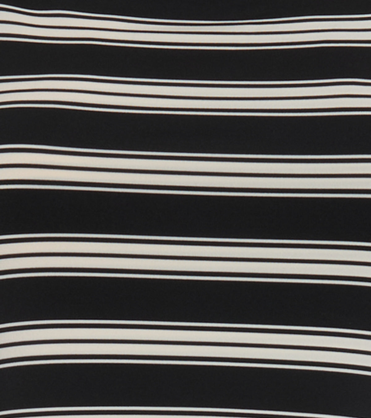 The Jayne Dress in Black/Ivory Stripe
