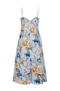 Cherry Dress in Flora Meadow Light Blue