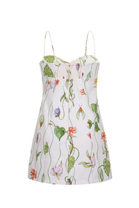 Cherry Mini Dress in Flora Trail Ivory