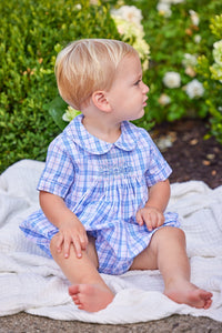 Chest Smocked Bubble Albany Plaid