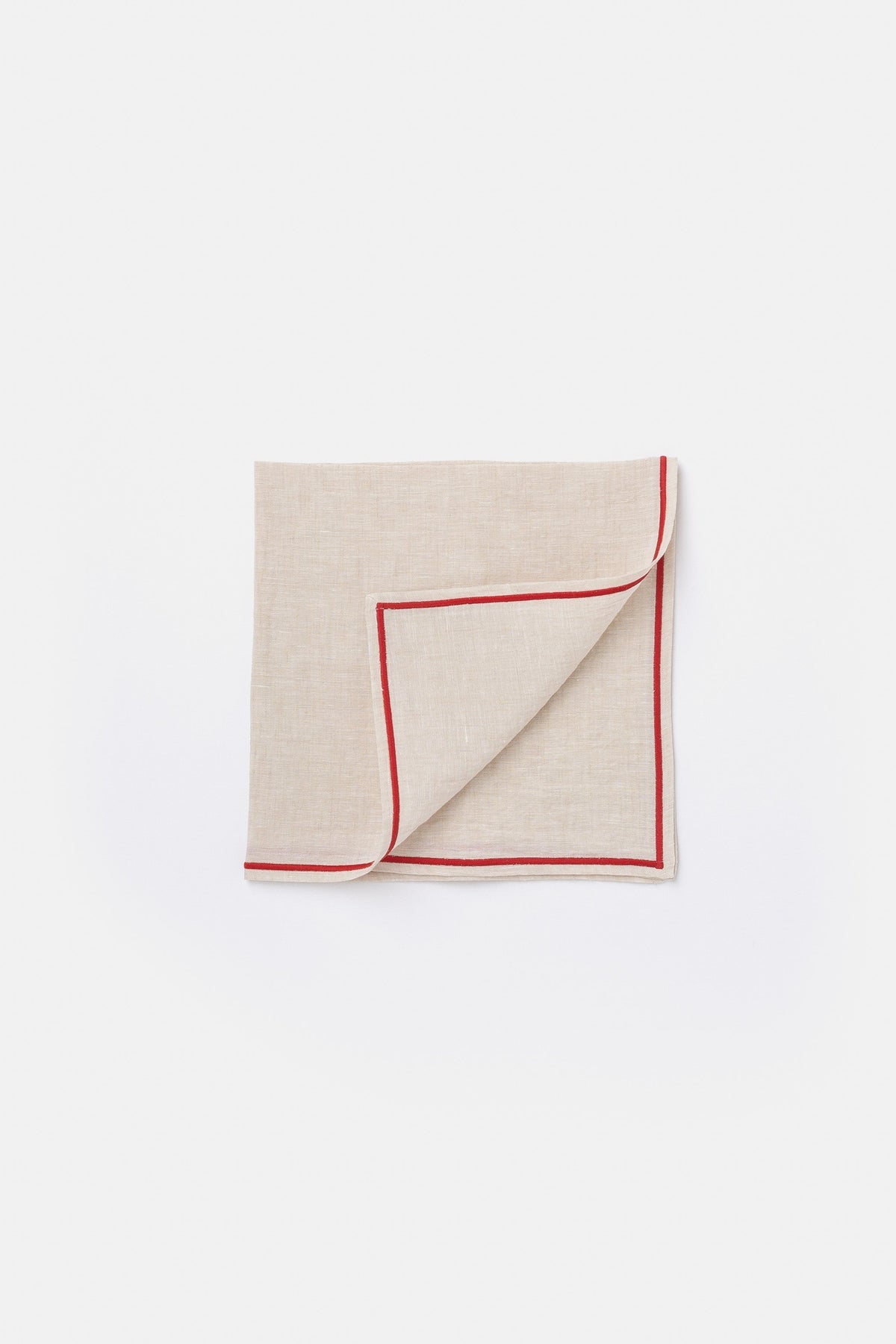 "Lido" napkin in Corda / Rouge