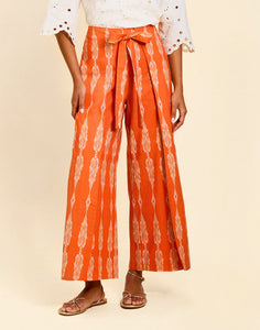 Chloe Wrap Pant in Hibiscus Mosaic