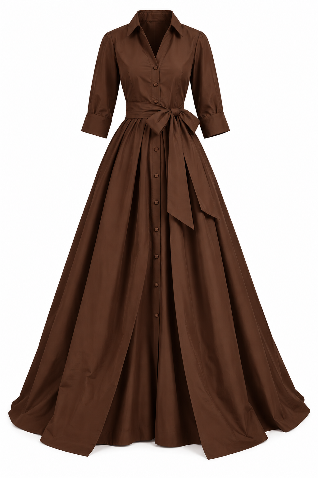 Effortlessly Elegant Gown in Espresso