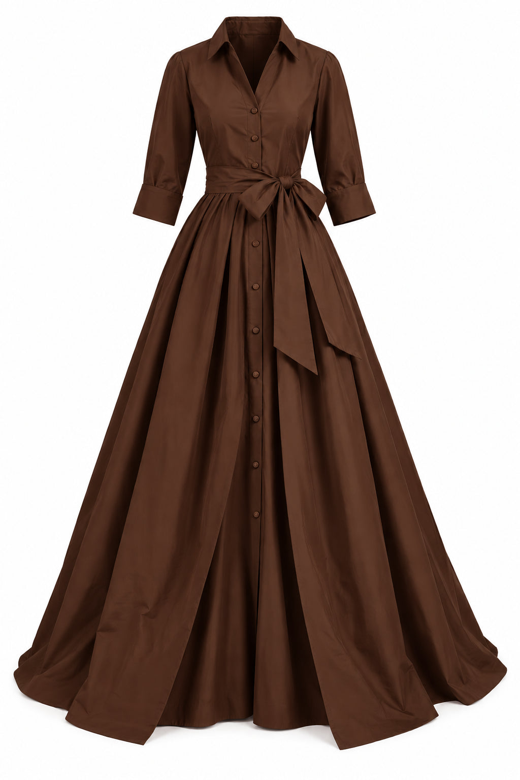 Effortlessly Elegant Gown in Espresso