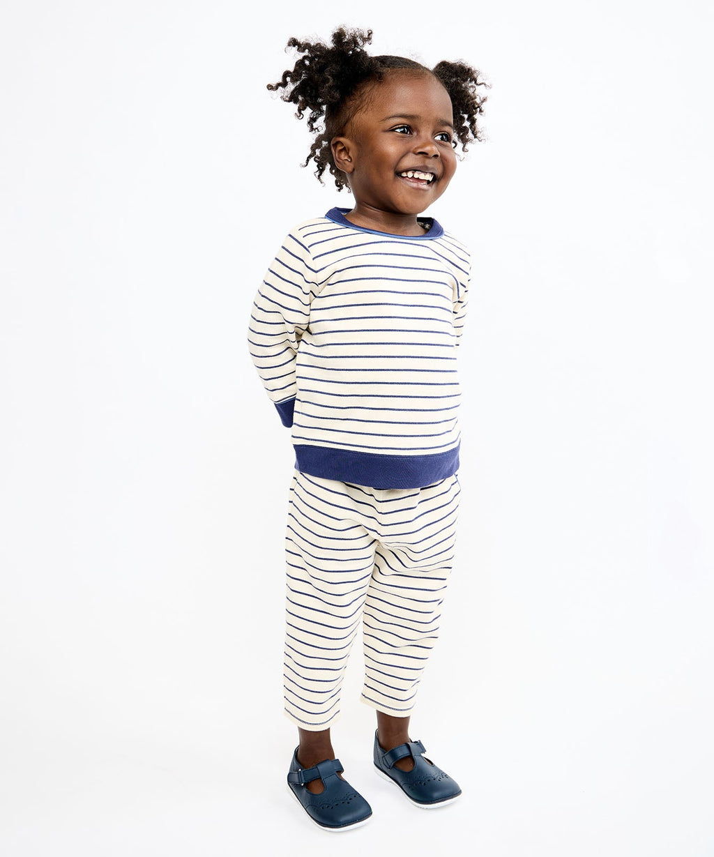 Chris Baby Jogger in Navy French Stripe