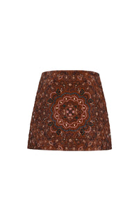 Chrissy Skirt in Bandana Camel