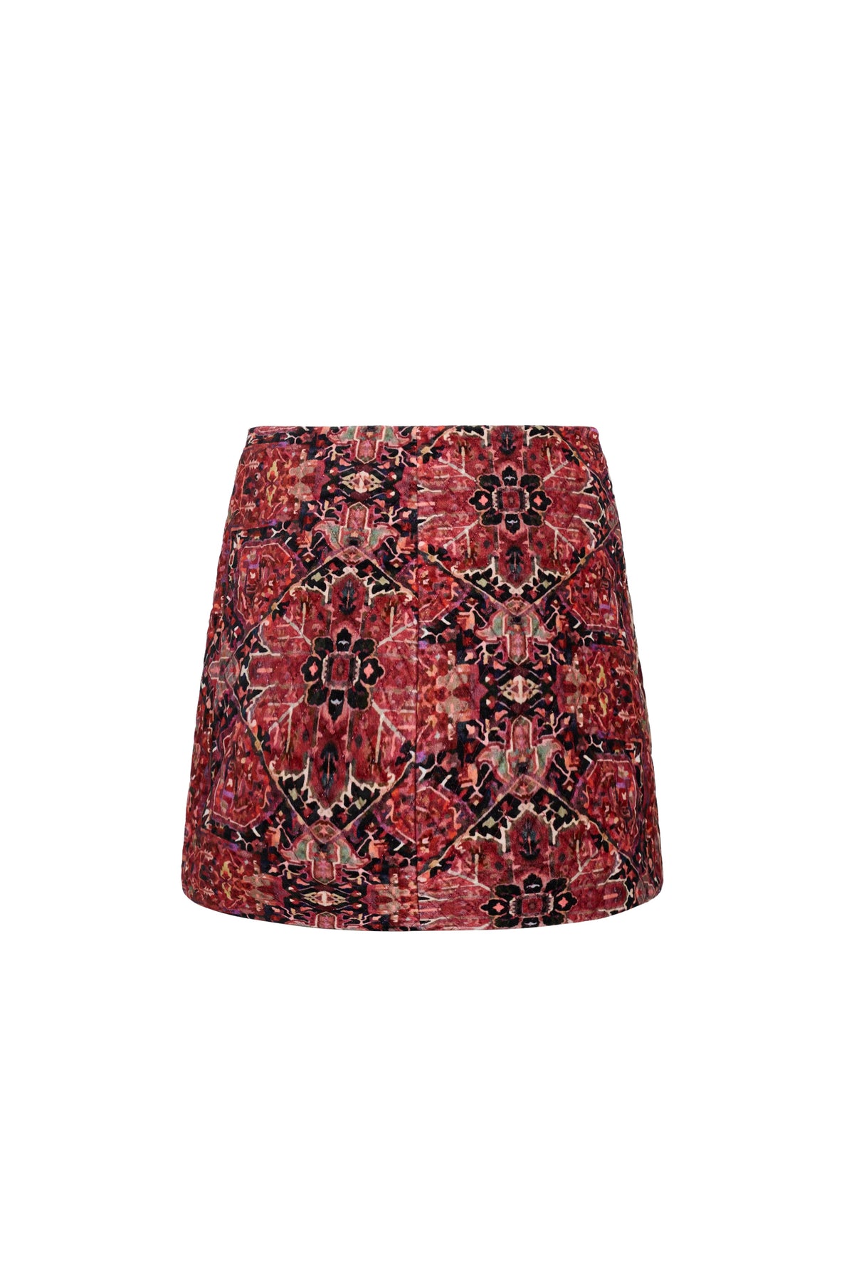 Chrissy Skirt in Tapestry Red