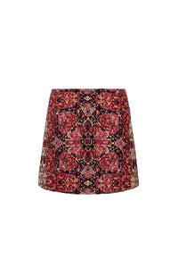 Chrissy Skirt in Tapestry Red